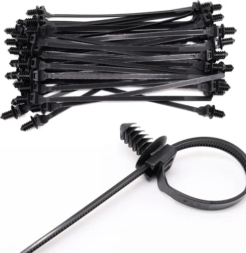 Benliu - 30 bridas de nailon para cables de montaje a presión, 8.3 x 0.2 pulgadas, nailon resistente, surtido de autobloqueo para atar cables en