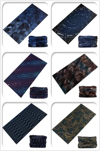 Miniatura 2 de KINREE 6 unidades de protección UV de verano multifunción diadema cuello polaina cabeza cabeza máscara máscara mágica bufanda bandana