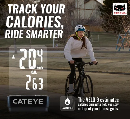 Miniatura 4 de CATEYE Computadora de bicicleta con cable - Velocímetro y odómetro de nivel básico, perfecto para ciclistas principiantes, arranque y parada