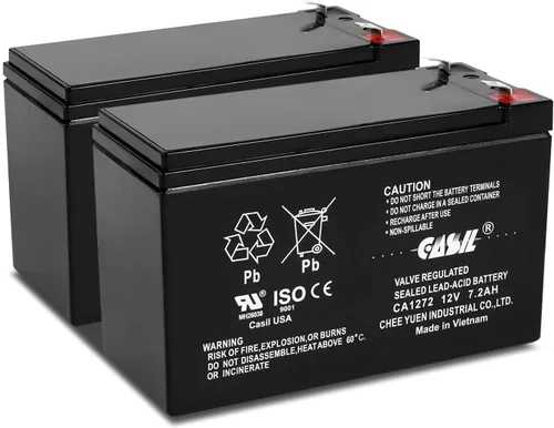 Miniatura 8 de Casil 12V 7Ah Batería CA1270 para Bella Betty Daisy Vapo Razor ES300, E300, E200, Batería de bolsillo de 12V para Razor, Reemplazo para Razor, 2 Pack