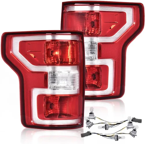 Miniatura 23 de GRAND ORANGE Conjunto de luces traseras compatibles con Ford F150 2015 2016 2017 Luces traseras laterales izquierda y derecha luces traseras luces