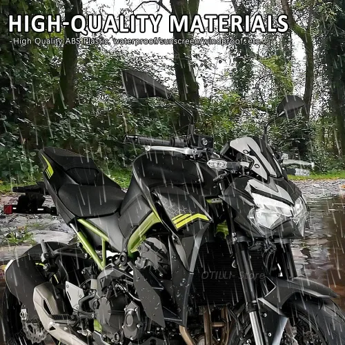 Miniatura 4 de Parabrisas de motocicleta compatible con Kawasaki Z 900 Z900 Lado de motocicleta Downforce Naked Spoilers Winglet ala de carenado de ala fija 2021