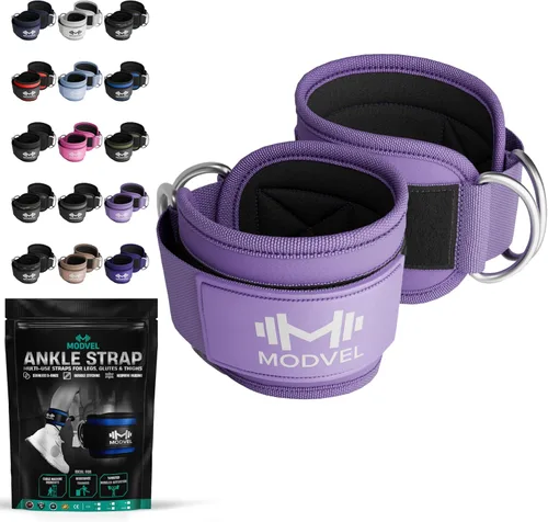 Miniatura 11 de Modvel Gym Ankle Strap for Cable Machines – Glute & Leg Kickback Ankle Straps for Gym Workouts – Adjustable, Padded Support for Strength Training