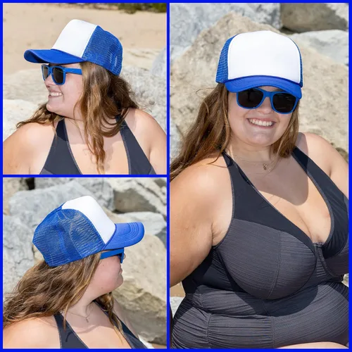 Miniatura 209 de Funky Junque Gorra de béisbol de béisbol en blanco para hombre y mujer