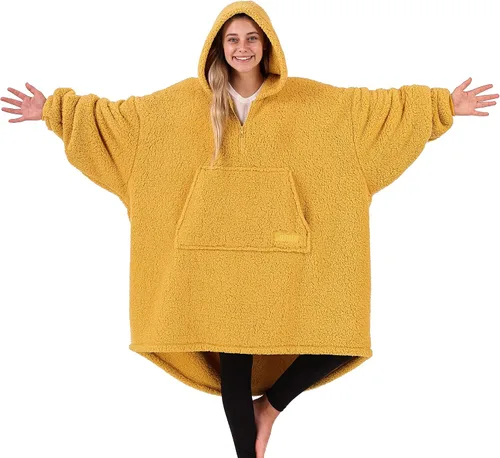 Miniatura 10 de THE COMFY Teddy Bear From Shark Tank Patented Zipper Oversized Sherpa Wearable Blanket Hoodie Gift for Women & Men