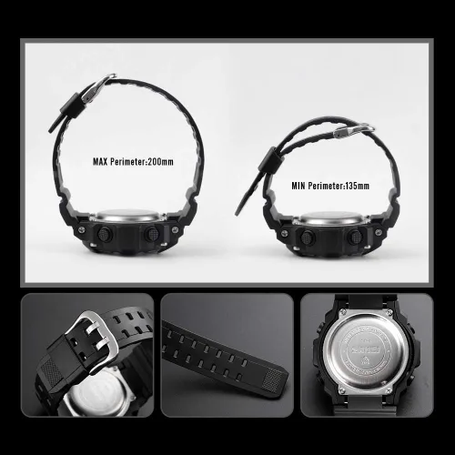 Miniatura 7 de CakCity Boys Camouflage LED Sports Kids Watch Waterproof Digital Electronic Military Wrist Watches for Kids with Silicone Band Alarm Stopwatch