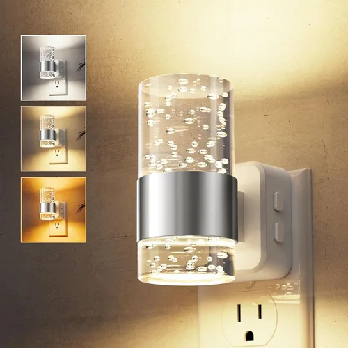 Miniatura 27 de L LOHAS LED Luz nocturna, luces nocturnas de burbujas enchufables a la pared, 3000 K/4000 k/5000 K, luz nocturna de temperatura de color ajustable