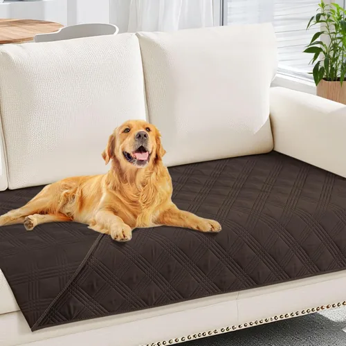 Miniatura 110 de hyha Manta impermeable para perros, manta reversible para cama de mascotas, funda suave para sofá/sillón lavable para perros, fundas impermeables