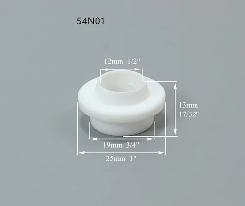 Miniatura 4 de RIVERWELD TIG Gas Lens Collets Cuerpos 45V Serie 10N Boquilla de alúmina de gran diámetro Tazas de cerámica 54N14 8#, 54N15 7#, 54N16 6#, 54N17 5#