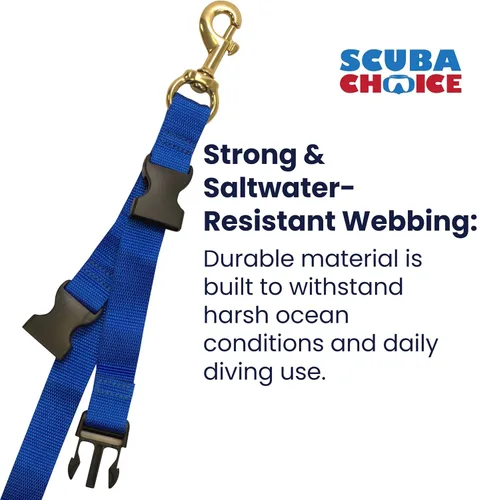 Miniatura 5 de Scuba Choice - Protector de aletas y máscaras con cierre de liberación rápida, color azul