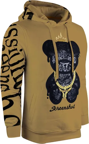 Miniatura 15 de SCREENSHOT Sudadera urbana de forro polar para hombre, diseño de dibujos animados de animación, parche bordado de gel