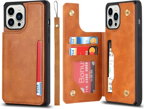 Miniatura 19 de Cavor Funda para iPhone 11 Pro Max con tarjetero, cartera con tarjetero y tarjetero para tarjetas de crédito para iPhone11ProMax