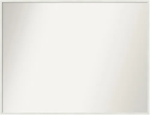 Miniatura 989 de Amanti Art Espejo de baño blanco para sobre el fregadero, 32 x 45 pulgadas, espejo de tocador rectangular blanco esbelto, marco de madera moderno