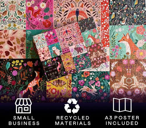 Miniatura 4 de Elena Essex Rompecabezas de 1000 piezas para adultos - Patchwork Rompecabezas de 1000 piezas para adultos Rompecabezas para adultos de 1000