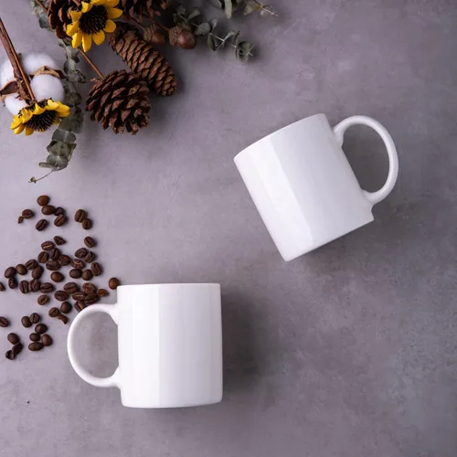 Miniatura 3 de GBhome Juego de 6 tazas de café de 12 onzas, tazas de café de cerámica con flores adhesivas para hombre, mujer, mamá, papá, juego de tazas de café
