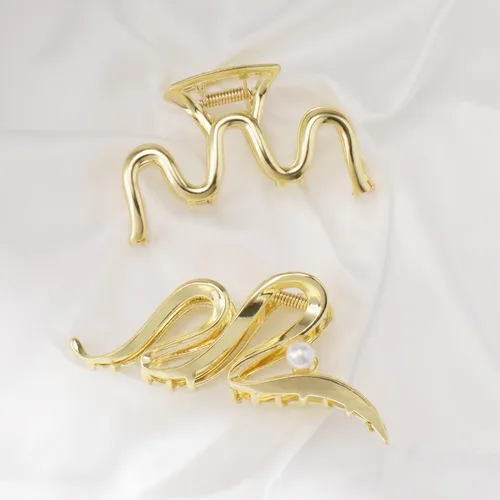 Miniatura 5 de Mehayi 3 PCS Pinzas de Garra de Metal Grandes para Cabello Grueso y Pesado, Pinzas de Sujeción Antideslizantes Grandes con Mordaza para Cabello