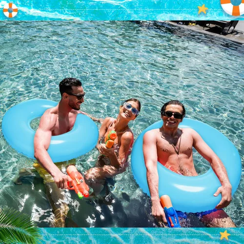 Miniatura 4 de 4 flotadores inflables para piscina, anillos de natación para adultos, tubo interior de natación, balsa, juguetes para playa, piscina, suministros