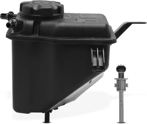 YHTAUTO Depósito de expansión de depósito de desbordamiento de recuperación de refrigerante del motor con tapa y sensor presurizados para BMW E60