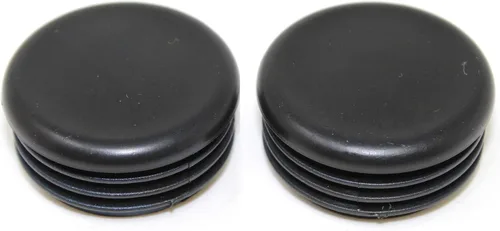 Tapa de extremo de tubo redondo de 1.5 pulgadas, tapón de extremo de orificio negro de plástico, tapón de cubierta de tubo de diámetro exterior de