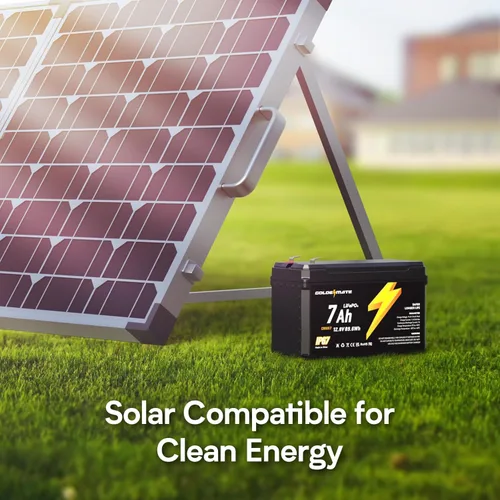 Miniatura 8 de GOLDENMATE Batería de ciclo profundo LiFePO4 de litio de 12 V 7 Ah, más de 5000 ciclos, batería de fosfato de hierro de litio impermeable IP67, BMS