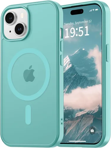 Miniatura 81 de vnnink para iPhone 12 y iPhone 12 Pro, funda de teléfono celular translúcida con protección contra caídas de grado militar, mate magnética