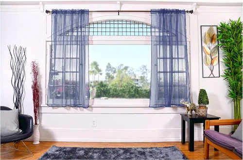 Miniatura 9 de All American Collection - cortinas Doli transparentes, 2 unidades Blanco
