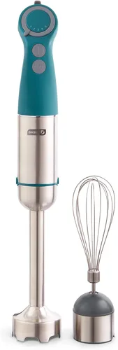 Miniatura 12 de Dash Chef Series - Batidora de mano de inmersión de 5 velocidades con cuchillas de acero inoxidable, accesorio para batidora y guía de recetas