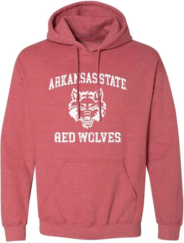 Miniatura 9 de Sport Your Gear Sudadera con capucha retro envejecida con licencia oficial de la NCAA para el día del juego, ropa para fanáticos Kent Navy Heather