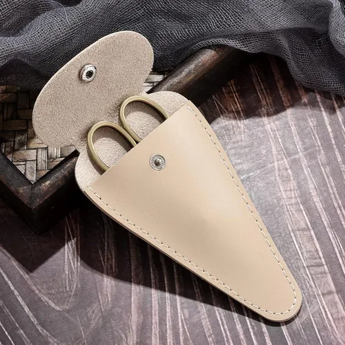 Miniatura 5 de Tijeras pequeñas con detalles de precisión, tijeras de bordado vintage de punta afilada de 4.3 pulgadas, con funda para manualidades, costura, punto