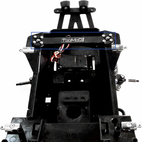 Miniatura 3 de CW-01 aluminio frontal Brance placa estabilización barra barra para Tamiya caja de almuerzo medianoche calabaza buggy coche actualización piezas