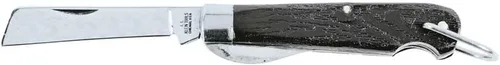 Miniatura 9 de Klein Tools Cuchillo de bolsillo 1550-4, cuchillo de electricistas con hoja de corte Hawkbill de 3 pulgadas de acero al carbono