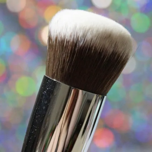 Miniatura 6 de Cepillo de base de polvo mineral para cara – Cepillo de polvo de acabado para polvo prensado suelto, cepillo de fijación, cepillo redondo de base
