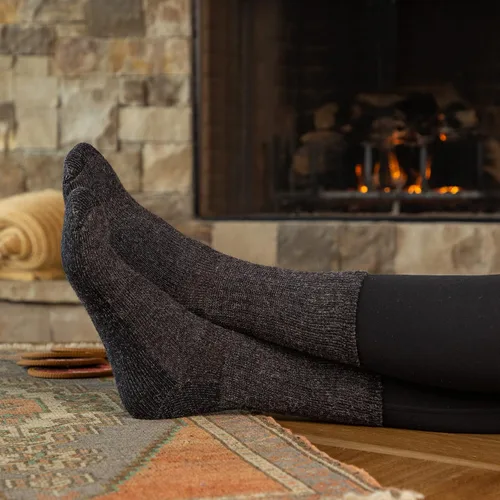 Miniatura 4 de Williamston Alpaca Calcetines Endurance para hombres o mujeres, fabricados en Estados Unidos, cálidos, suaves, lavables a máquina