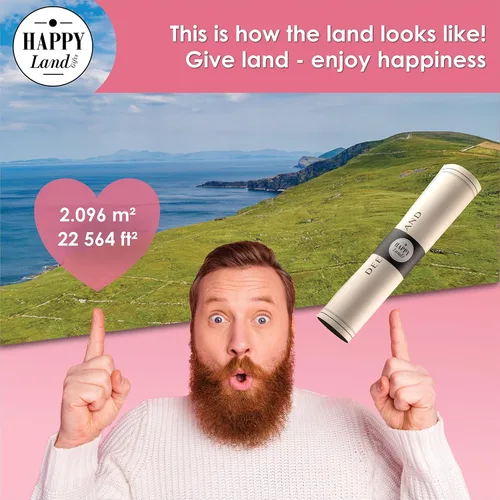 Miniatura 3 de happylandgifts Real Piece of Land - Irlanda Regalo inusual para familiares y amigos Certificado personalizado de propietario de tierras