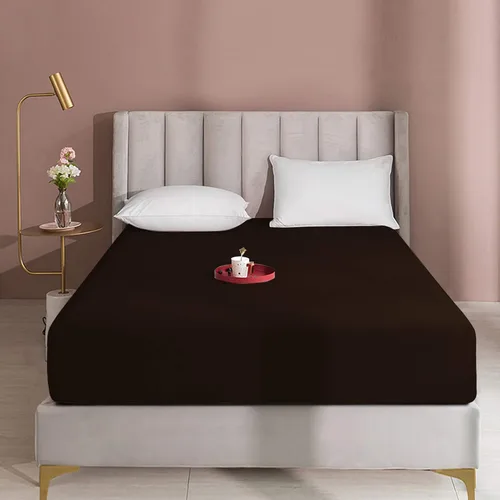Miniatura 8 de BEDSUM - Sábana bajera de microfibra con bolsillo profundo para colchón, resistente a las arrugas, la decoloración y las manchas Marrón