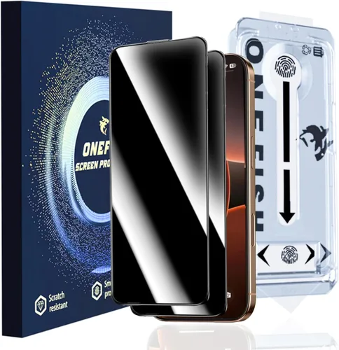 Miniatura 9 de OneFish Protector de pantalla de vidrio templado de borde completo para iPhone 11 Pro/XS/X de 5.8 pulgadas, paquete de 2 refuerzos de bordes, HD