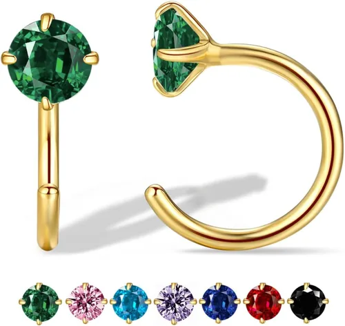 Miniatura 14 de Aretes pequeños de plata de ley 925 para mujer