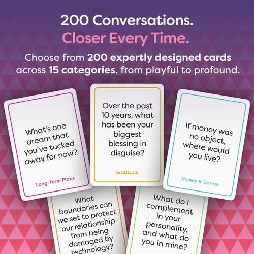 Miniatura 2 de TALKING POINT CARDS Profundiza tu conexión con 200 tarjetas de conversación divertidas y atractivas para parejas. Construye intimidad, fortalece tu