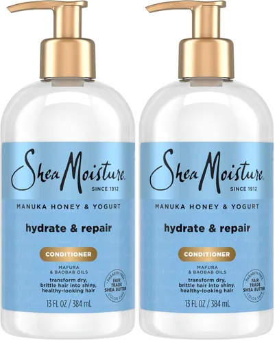 Miniatura 11 de SheaMoisture Hydrate & Repair Acondicionador de Miel de Manuka y Yogur Acondicionador para Cabello Dañado Acondicionador de Manteca de Karité 13 oz