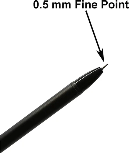 Miniatura 4 de Maydahui 6 bolígrafos de gel con forma de pingüino de felpa, bola de piel esponjosa, con 12 recambios de tinta negra para oficina, escuela, fiesta