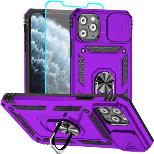 Miniatura 9 de Funda para iPhone 13, iPhone 13, [grado militar de 16 pies probada en caídas], anillo protector a prueba de golpes para iPhone 13, azul
