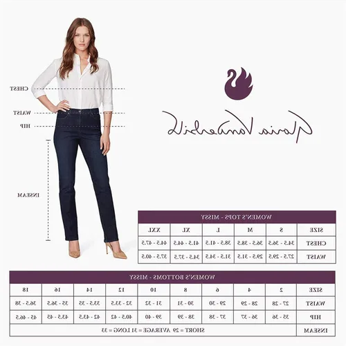 Miniatura 3 de Gloria Vanderbilt Jeans clásicos Amanda de tiro alto y cónicos para mujer