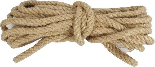 Miniatura 30 de Cuerda de Manila de 2 pulgadas x 50 pies, cuerda de cáñamo gruesa de 4 hebras trenzadas, cáñamo natural para manualidades de servicio pesado