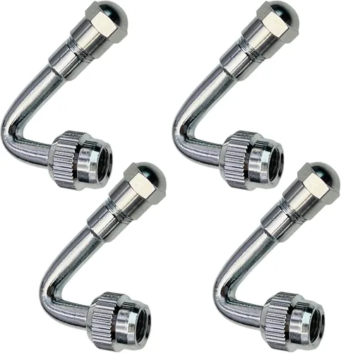 Miniatura 7 de Extensores de vástago de válvula, extensión de válvula de neumático Schrader de 45 grados, 90 grados, 135 grados, compatible con ruedas duales