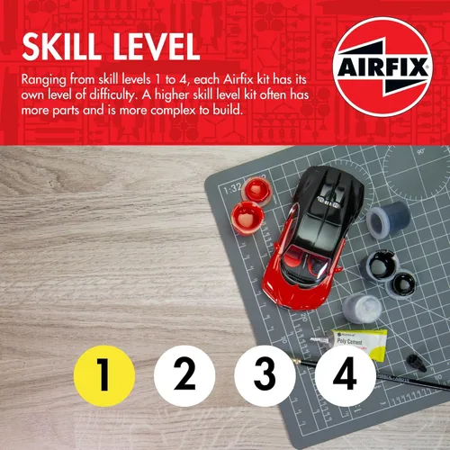 Miniatura 3 de Airfix Model Tank - A55117A - Juego de regalo colgante - Willys MB Jeep, kits de modelos de plástico para adultos y niños de 14 años en adelante