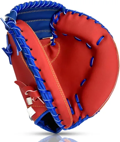 Miniatura 9 de Gracfulcub Guante de Receptor de Béisbol, Lanzamiento con Mano Derecha, Manopla de Receptor de Béisbol y Softbol para Niños, Jóvenes y Adultos Negro