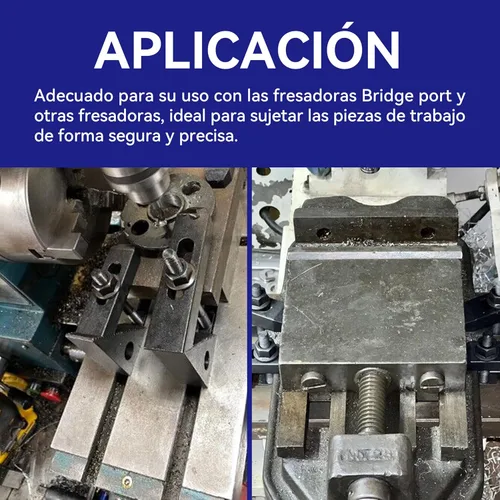 Miniatura 8 de HFS (R) Kit de Abrazaderas de Sujeción para Fresadora Bridgeport (Ranura de 1/2'' Perno de 3/8'') - Acero para Herramientas Duradero, Instalación