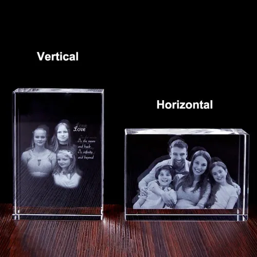 Miniatura 3 de Marcos de fotos 2D/3D personalizados con cristal, marcos de fotos personalizados, regalos de fotos personalizados para mujeres, esposa, hombres