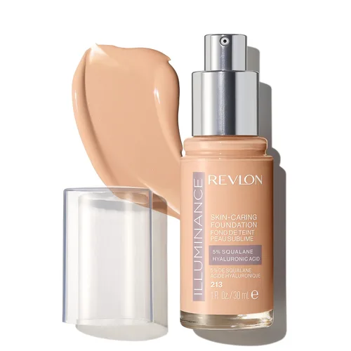 Miniatura 20 de Revlon Illuminance - Base líquida para el cuidado de la piel, ácido hialurónico, fórmula hidratante y nutritiva con cobertura media, bronceado claro