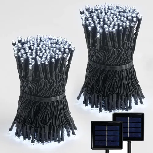 Miniatura 11 de Luces de Cadena Solares Luces de Navidad Solares 200 LED 72 Pies 8 Modos Luces de Cadena para Exteriores Impermeables para Jardín Fiesta Patio Hogar